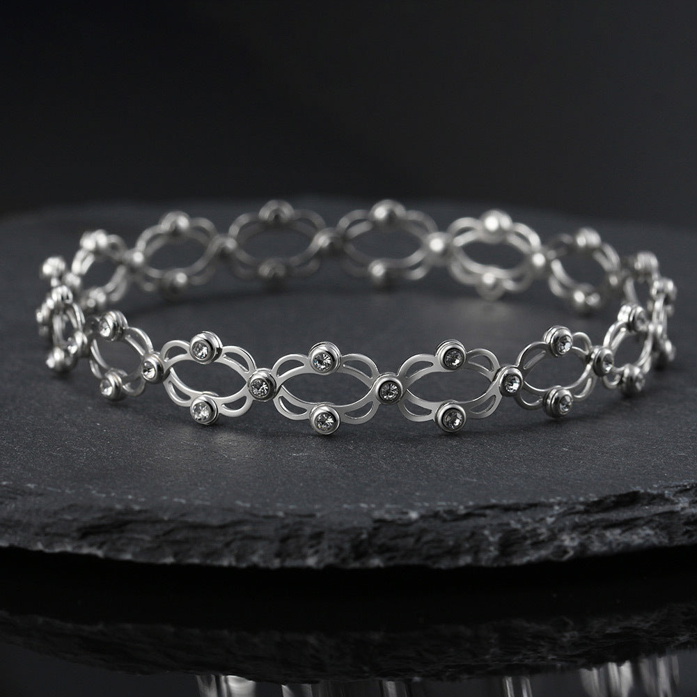 Is a Ring, Is Also a Bracelet, S925 Sterling Silvery Telescopic Adjustable Ring a Two-Wear Bracelet, Christmas New Year Valentine's Day Gift, Suitable for Men And Women to Wear
